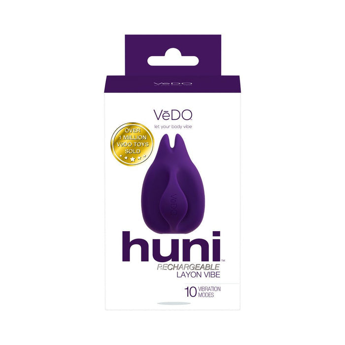 Vedo Huni Rechargeable Finger Vibe Deep Purple - SexToy.com