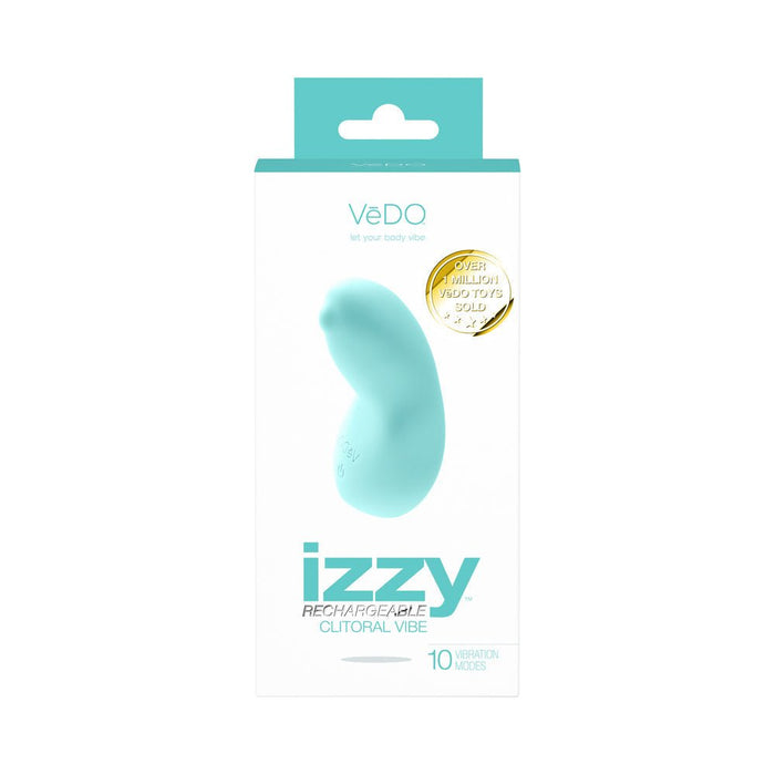 VeDO Izzy Rechargeable Clitoral Vibe - Turquoise - SexToy.com