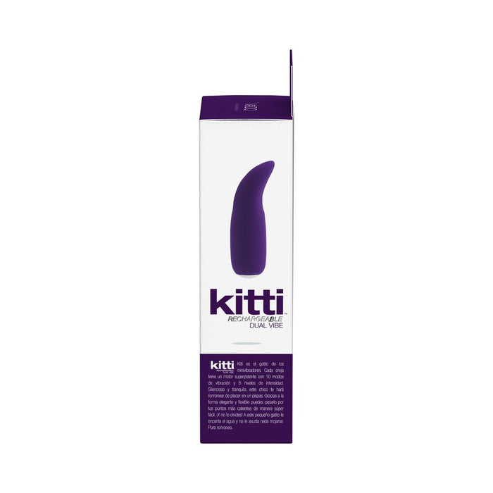 Vedo Kitti Rechargeable Dual Vibe Deep Purple - SexToy.com