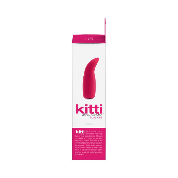 Vedo Kitti Rechargeable Dual Vibe Foxy Pink - SexToy.com