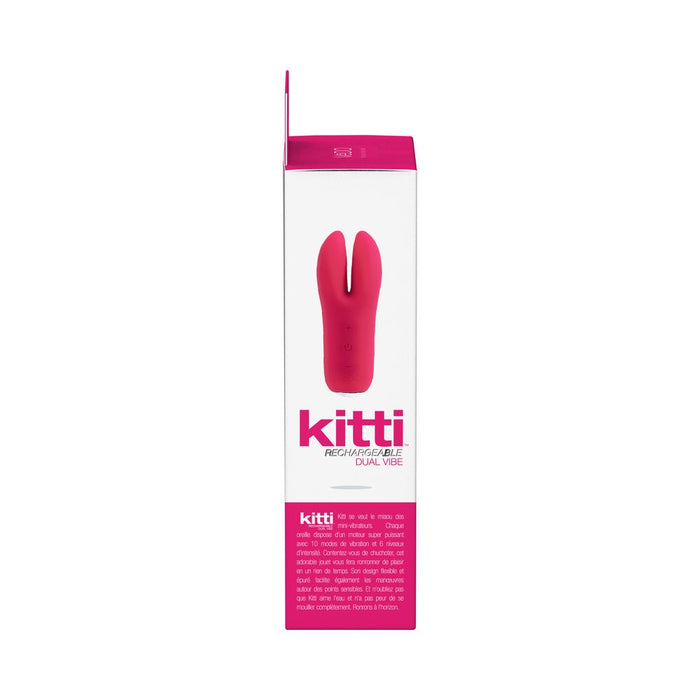 Vedo Kitti Rechargeable Dual Vibe Foxy Pink - SexToy.com