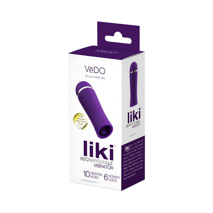 Vedo Liki Rechargeable Flicker Deep Purple - SexToy.com