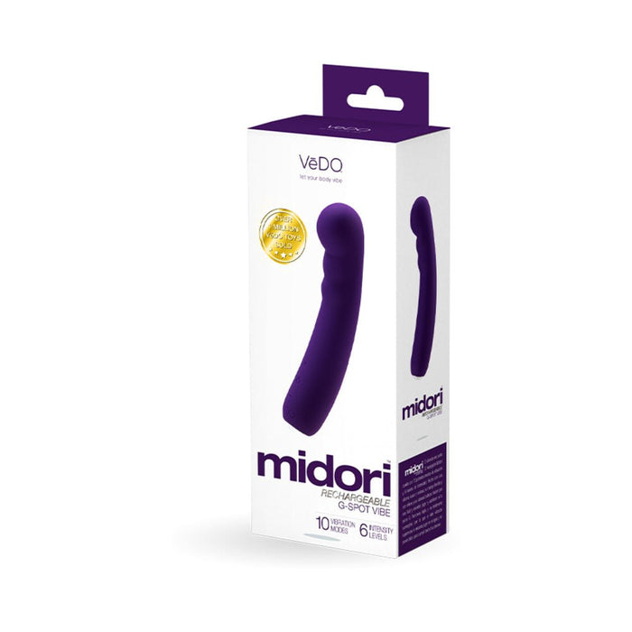 Vedo Midori Rechargeable G - spot Vibe Deep Purple - SexToy.com