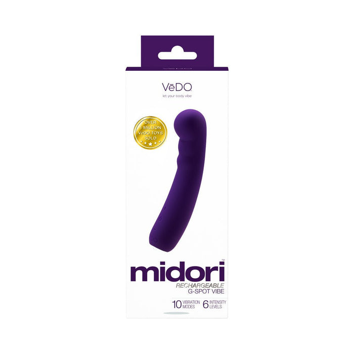 Vedo Midori Rechargeable G - spot Vibe Deep Purple - SexToy.com