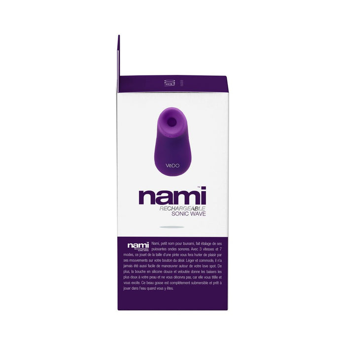 Vedo Nami Rechargeable Sonic Vibe Deep Purple - SexToy.com