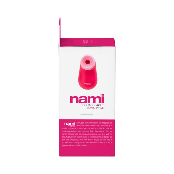 Vedo Nami Rechargeable Sonic Vibe Foxy Pink - SexToy.com