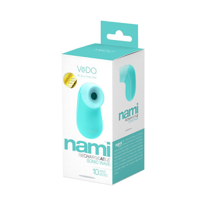 Vedo Nami Rechargeable Sonic Vibe Tease Me Turquoise - SexToy.com