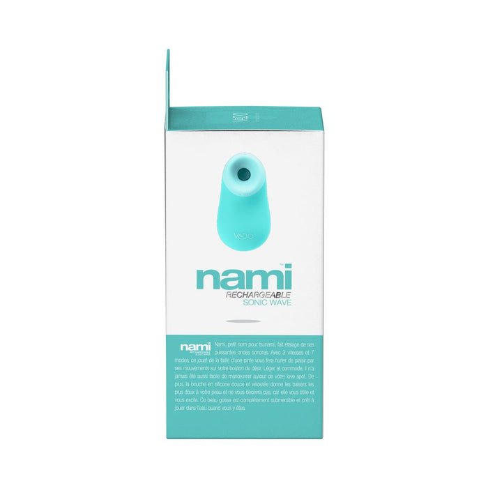 Vedo Nami Rechargeable Sonic Vibe Tease Me Turquoise - SexToy.com