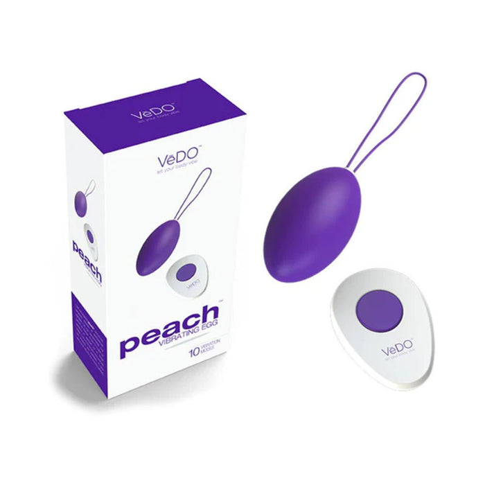 VeDO Peach Rechargeable Egg Vibe - Into You Indigo - SexToy.com