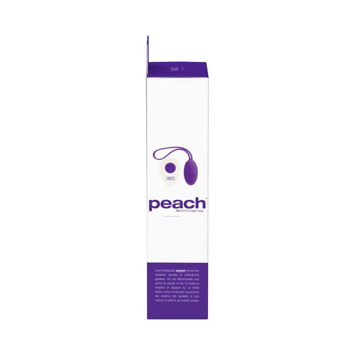 VeDO Peach Rechargeable Egg Vibe - Into You Indigo - SexToy.com