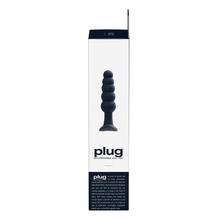 Vedo Plug Rechargeable Silicone Vibrating Anal Plug Black - SexToy.com