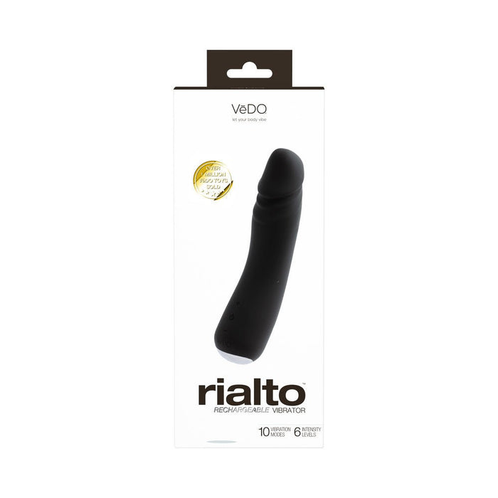 Vedo Rialto Rechargeable Vibe Black Pearl - SexToy.com