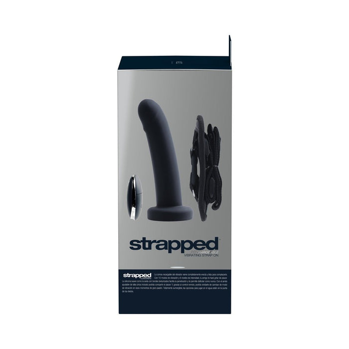 Vedo Strapped Rechargeable Strap - on Just Black - SexToy.com