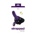 Vedo Strapped Rechargeable Vibrating Strap - on Deep Purple - SexToy.com