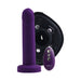 Vedo Strapped Rechargeable Vibrating Strap - on Deep Purple - SexToy.com