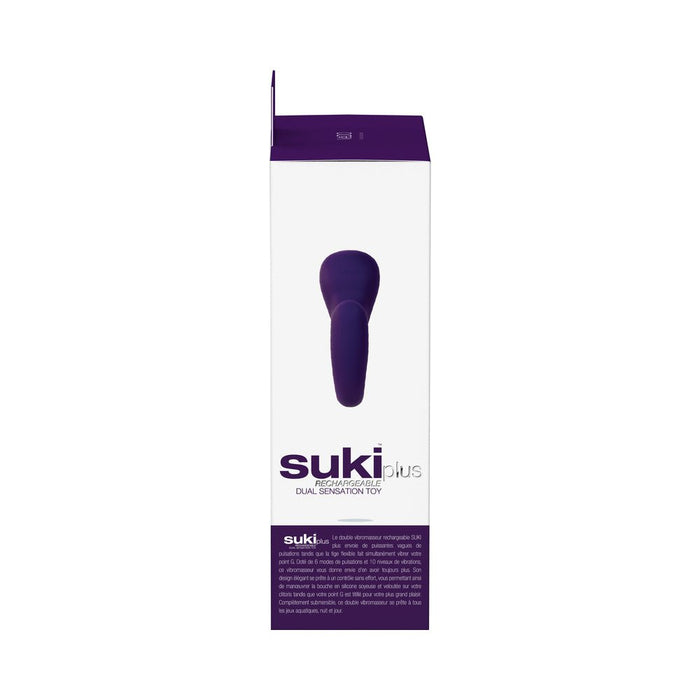 Vedo Suki Plus Rechargeable Dual Sonic Vibe Deep Purple - SexToy.com