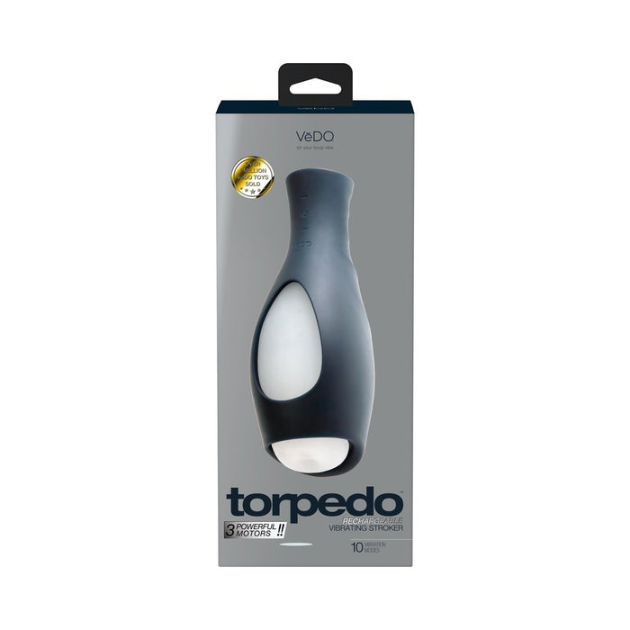 VeDo Torpedo Vibrating Stroker Black - SexToy.com