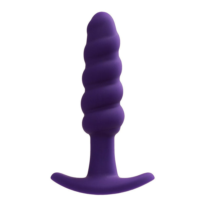 Vedo Twist Rechargeable Silicone Vibrating Anal Plug Purple - SexToy.com