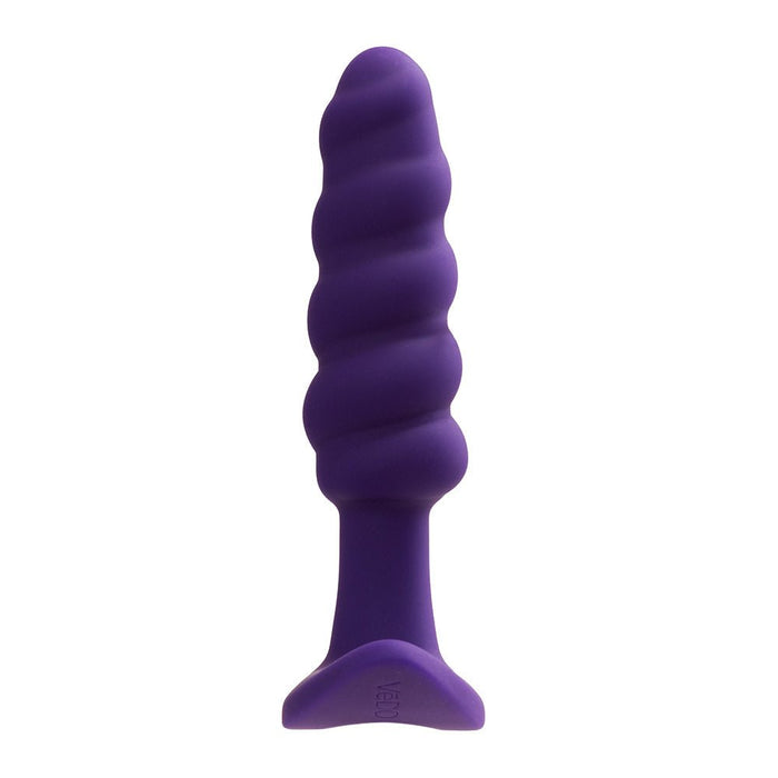 Vedo Twist Rechargeable Silicone Vibrating Anal Plug Purple - SexToy.com