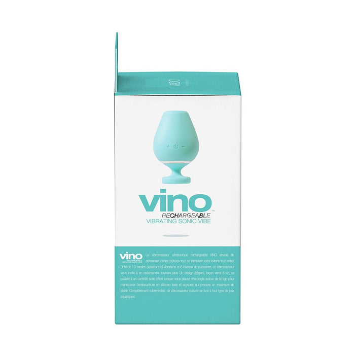 Vedo Vino Rechargeable Vibrating Sonic Vibe Turquoise - SexToy.com