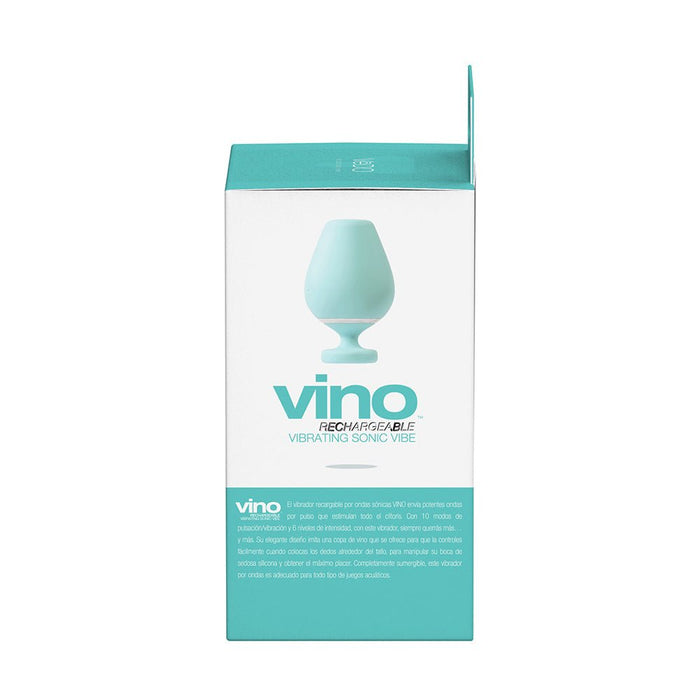 Vedo Vino Rechargeable Vibrating Sonic Vibe Turquoise - SexToy.com