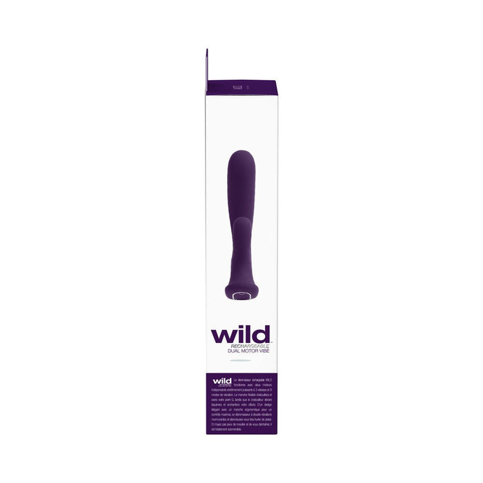 Vedo Wild Rechargeable Dual Vibe Purple - SexToy.com