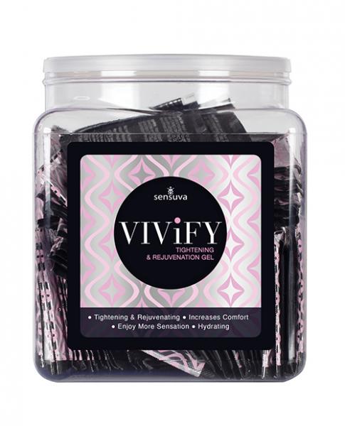 Vivify Tightening & Rejuvenation Gel 100 Pc Single Use Packet Tub - SexToy.com