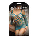 Vixen Forget The Rules Cold Shoulder Wide Net Dress Teal O/S - SexToy.com