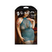 Vixen Teal Me When Halter Net Dress w/Floral Lace Design Teal QN - SexToy.com