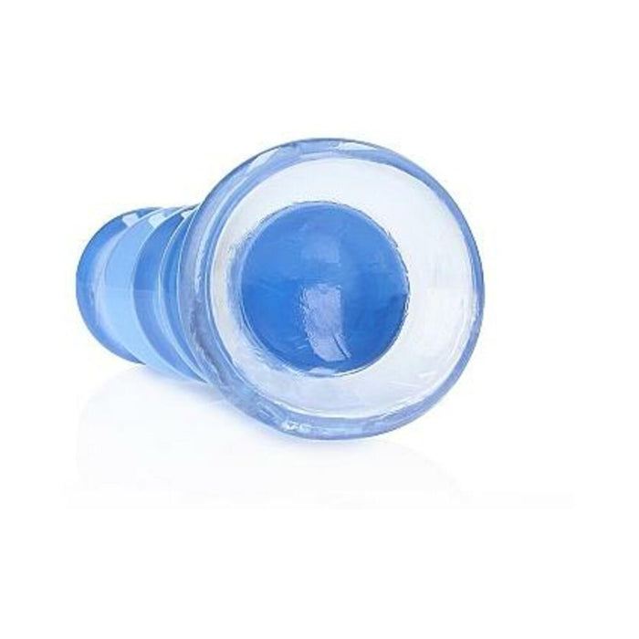 Realrock Crystal Clear Curvy 5.5 In. Dildo/plug Blue | SexToy.com