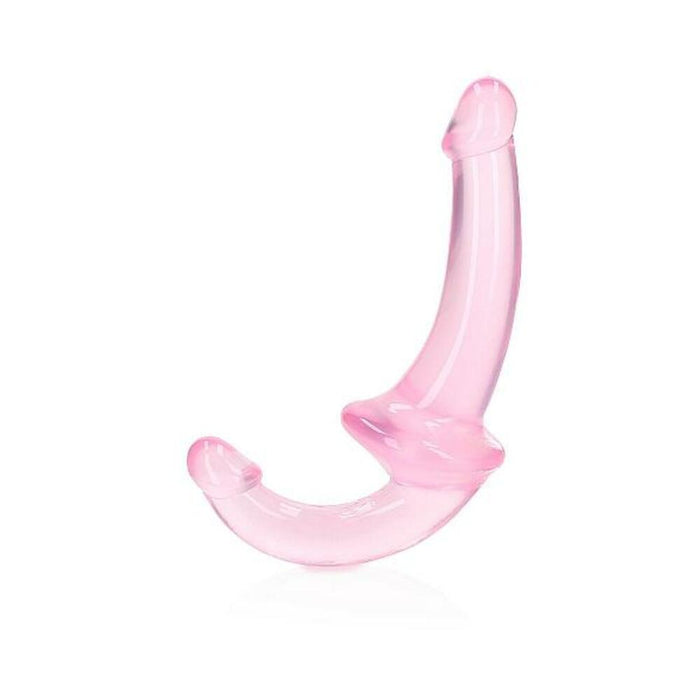 Realrock Crystal Clear 6 In. Strapless Strap-on Dildo Pink | SexToy.com