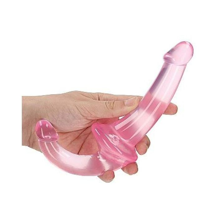 Realrock Crystal Clear 6 In. Strapless Strap-on Dildo Pink | SexToy.com