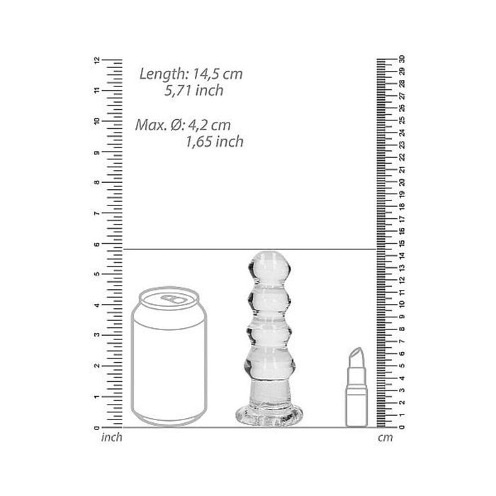 Realrock Crystal Clear Curvy 5.5 In. Dildo/plug Clear | SexToy.com