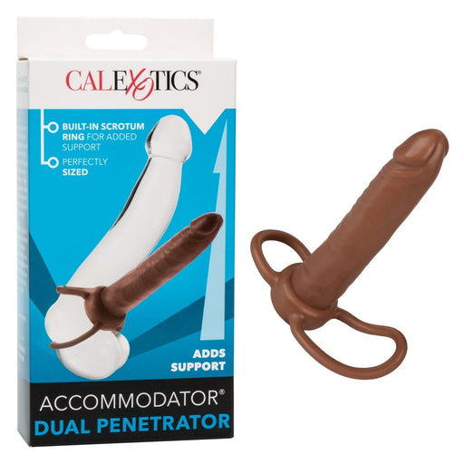 Accommodator Dual Penetrator - Brown - SexToy.com