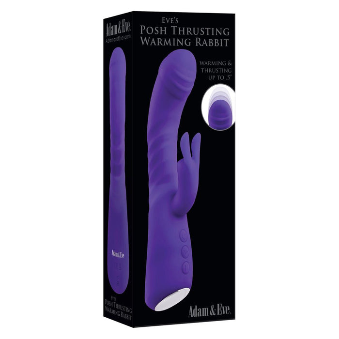 Adam & Eve Eve's Posh Thrusting Warming Rabbit - Purple - SexToy.com