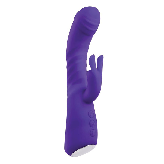 Adam & Eve Eve's Posh Thrusting Warming Rabbit - Purple - SexToy.com