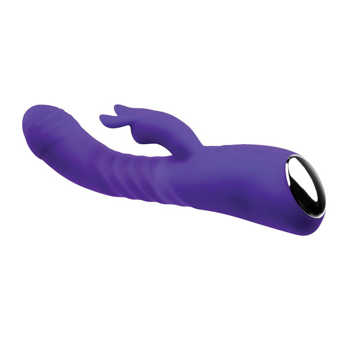 Adam & Eve Eve's Posh Thrusting Warming Rabbit - Purple - SexToy.com