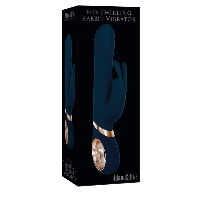 Adam & Eve - Eve's Twirling Rabbit Vibrator Blue - SexToy.com