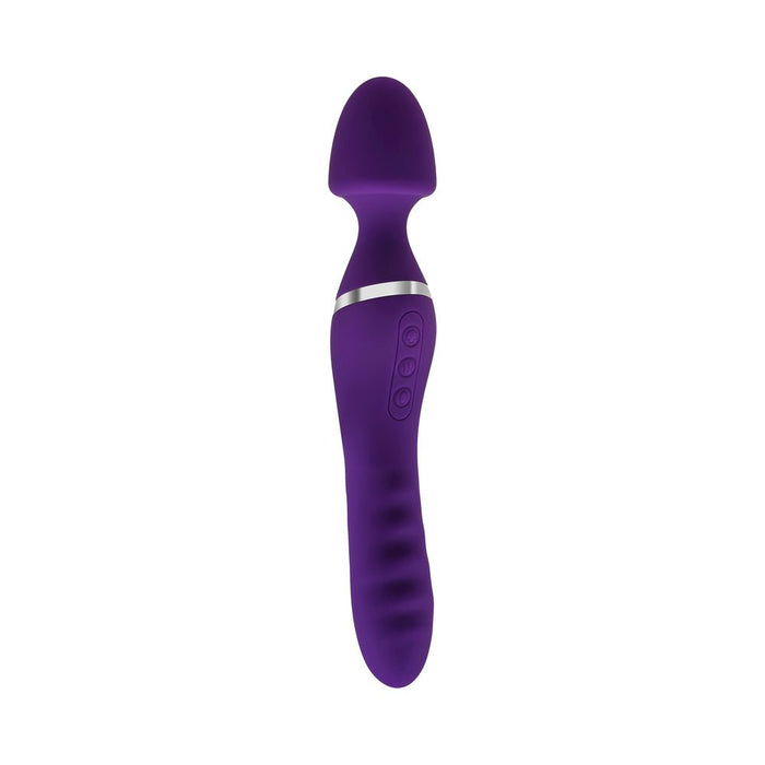 Adam & Eve - The Dual End Twirling Wand Silicone Purple - SexToy.com