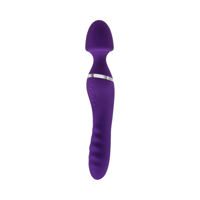 Adam & Eve - The Dual End Twirling Wand Silicone Purple - SexToy.com