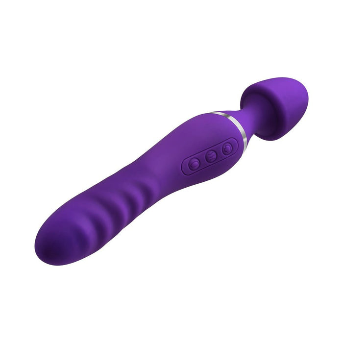 Adam & Eve - The Dual End Twirling Wand Silicone Purple - SexToy.com