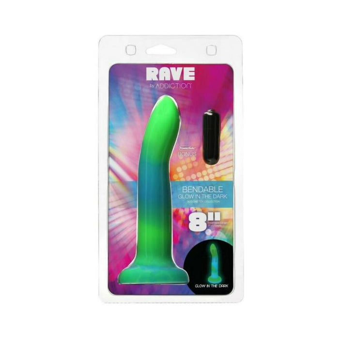 Addiction Rave Dong 8 In. G.I.T.D. Blue | SexToy.com