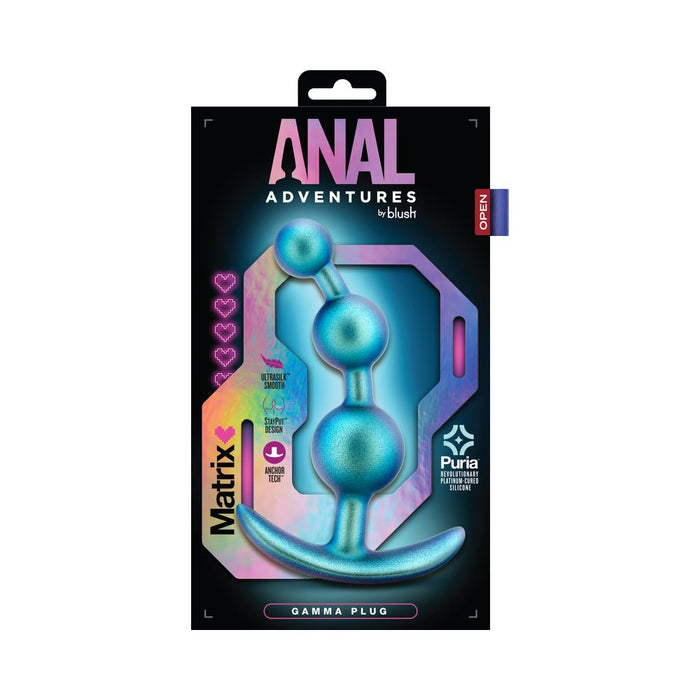 Anal Adventures Matrix Gamma Plug Neptune Teal - SexToy.com