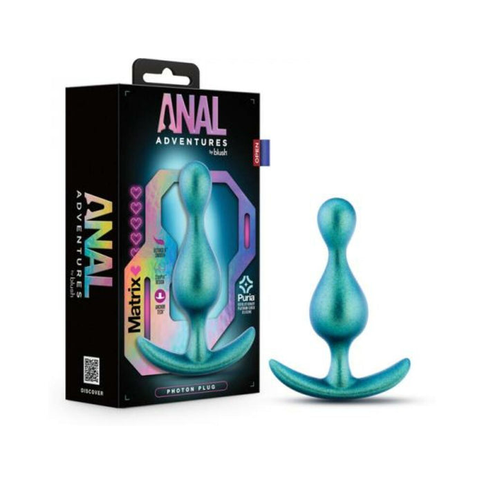 Anal Adventures Matrix Photon Plug Neptune Teal - SexToy.com