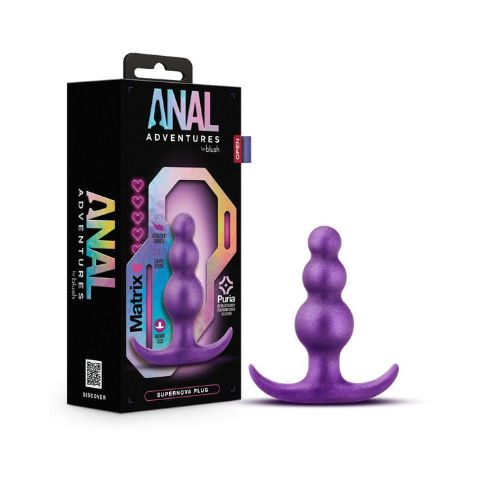 Anal Adventures Matrix Supernova Plug Galactic Purple - SexToy.com