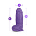 Au Naturel Bold Chub Dildo 10 In. Purple - SexToy.com