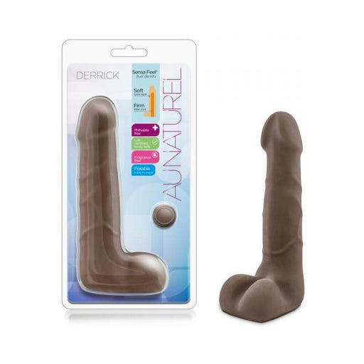 Au Naturel Derrick Chocolate Brown Dildo - SexToy.com