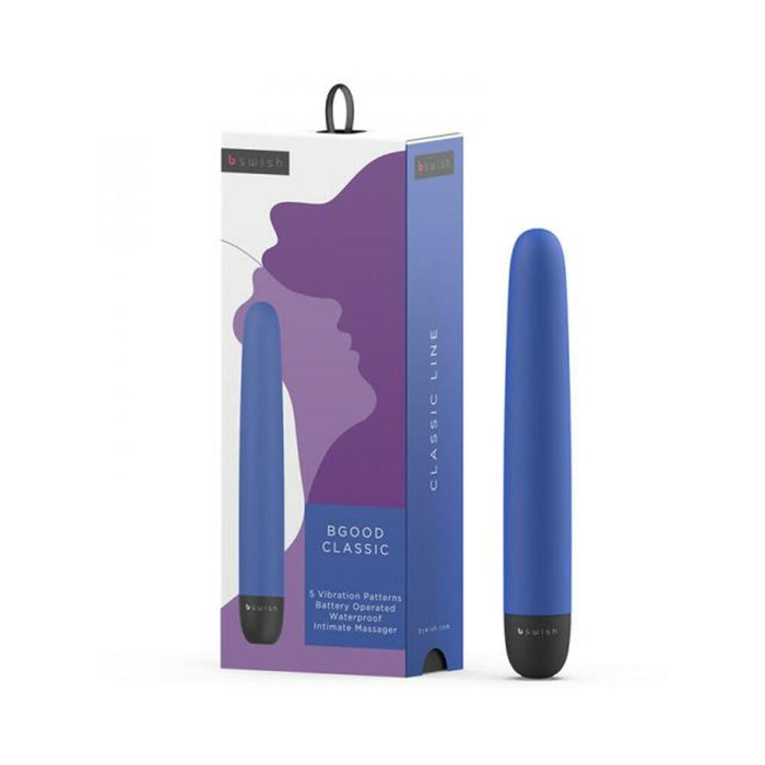 B Swish Bgood Classic Vibrator Denim Blue - SexToy.com