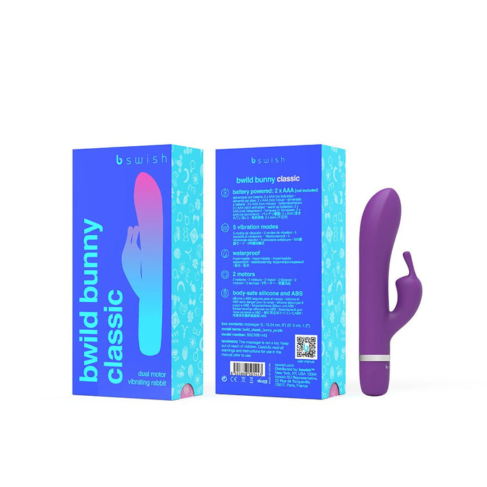 B Swish Bwild Classic Bunny Vibrator Purple - SexToy.com