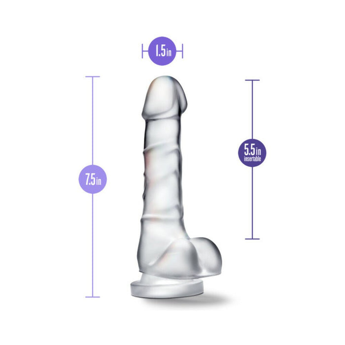 B Yours Diamond Quartz 7 In. Realistic Dildo Clear | SexToy.com